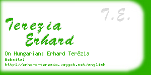 terezia erhard business card