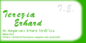 terezia erhard business card